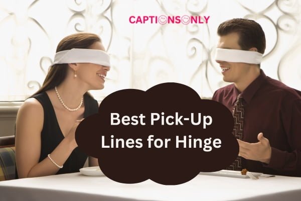 Best Pick Up Lines for Hinge 7 250+ Best Pick-Up Lines for Hinge (2023) Love Your Partner
